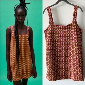Zara Rare Retro Mod Knit Mini Dress